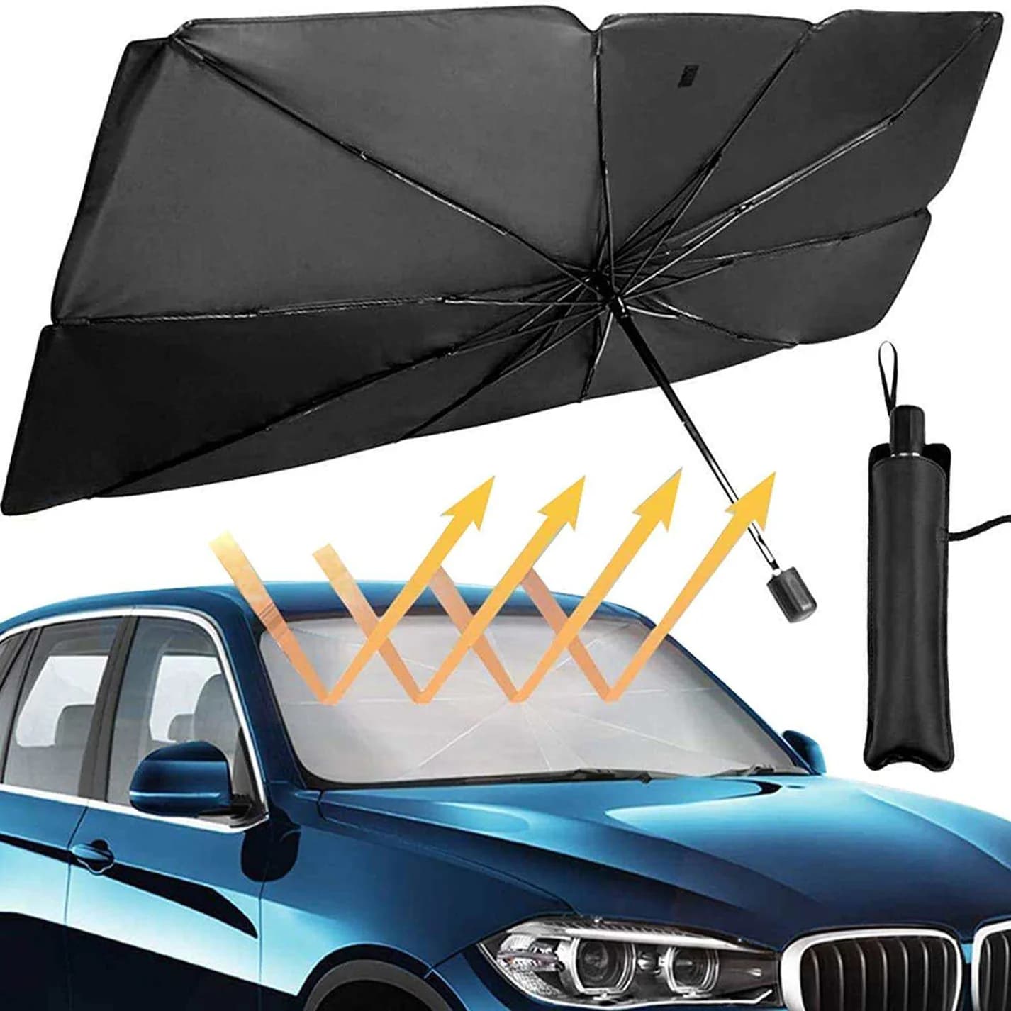 Car Umbrella Sun Shade Cover for Windshield UV Protector