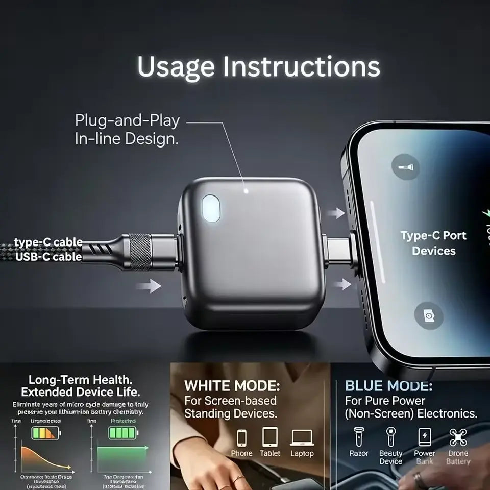 PopGuard 140W Type-C Smart Automatic Charging Disconnector