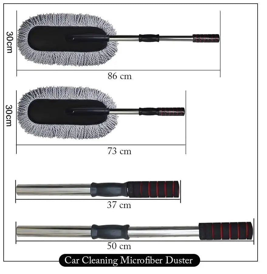 Microfiber Car Cleaning Duster | Telescopic Handle Exterior & Interior Cleaner